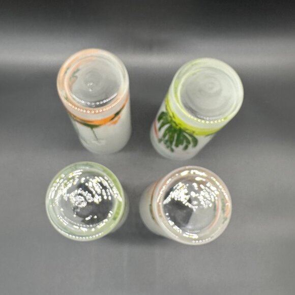 Vintage Blakely Oil Gas Arizona Cactus Frosted Highball Glasses Advertising - Picture 6 of 11